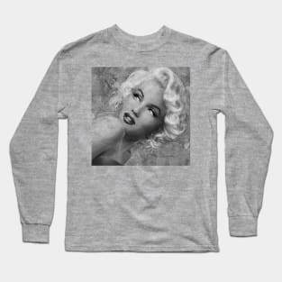 Marilyn Danella Ice Q bw Long Sleeve T-Shirt